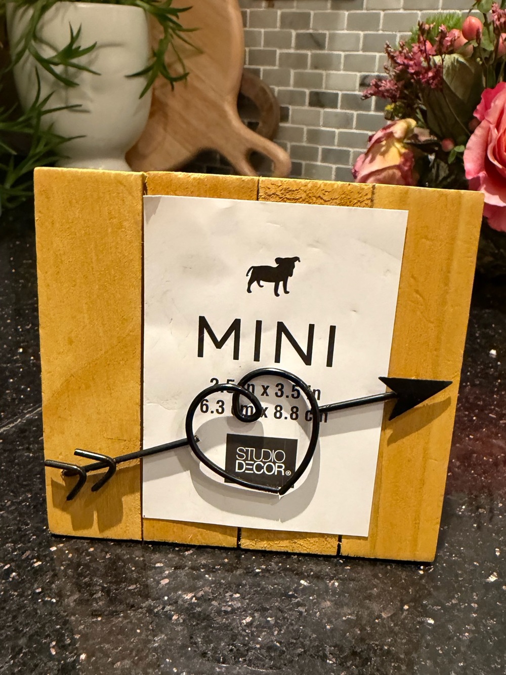 Studio Decor Mini Yellow Frame NWT